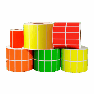 Etiquetas Termo Transferencia TT 2" x 1" Pulg. A 2 Col.  Varios Colores