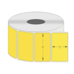 Etiquetas Termo Transferencia TT 4″x3″ Pulg. - Amarillo