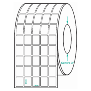 Etiquetas Termo Transferencia TT 1.9cm x 1.2cm